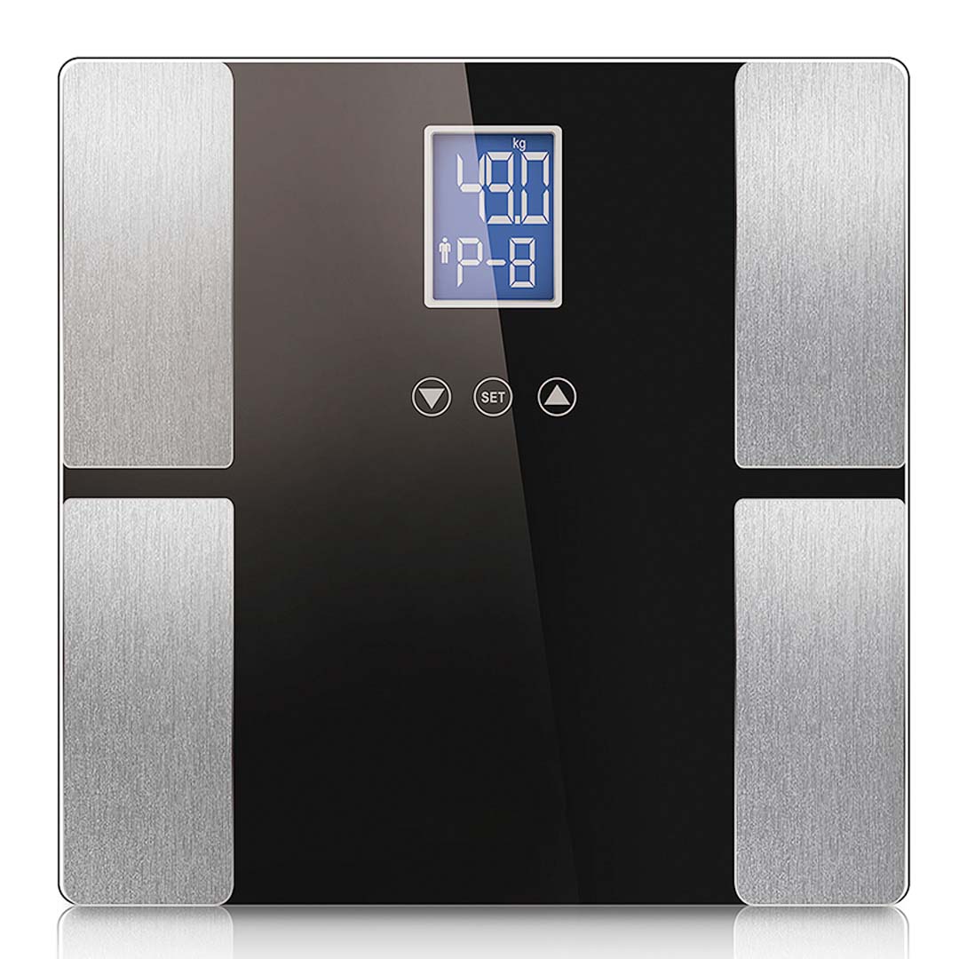 000 SOGA Digital Electronic LCD Bathroom Body Fat Scale Weighing Scales Weight Monitor Black - Image 1