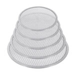 SOGA Round Seamless Aluminium Nonstick Commercial Grade Pizza Screen Baking Pan Set