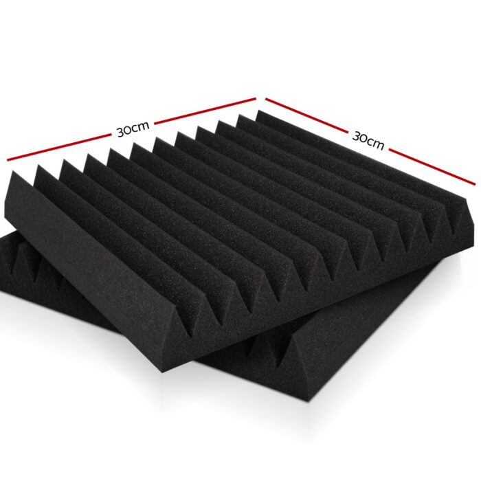Alpha Acoustic Foam 20pcs 30x30x5cm Sound Absorption Proofing Panel Studio Wedge - Image 2