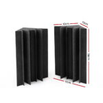 Alpha Acoustic Foam 20pcs Corner Bass Trap Sound Absorption Proofing Treatment - Image 2