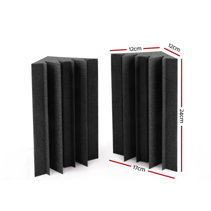 Alpha Acoustic Foam 20pcs Corner Bass Trap Sound Absorption Proofing Treatment - Image 2