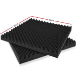 Alpha Acoustic Foam 40pcs 50x50x5cm Sound Absorption Proofing Panels Eggshell - Image 2