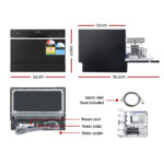 Devanti 6 Place Settings Benchtop Dishwasher Black - Image 2