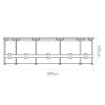 Bestway Swimming Pool 366x100cm Steel Frame Round Above Ground Pools w/ Filter Pump 9150L - Image 2