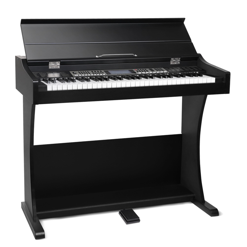 EK-WK-99-BK-00 Alpha 61 Keys Electronic Piano Keyboard Digital Electric Classical Music Stand - Image 1
