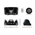 Livemor Foot Massager Shiatsu Massagers Electric Remote Roller Kneading Black - Image 2