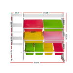 Keezi Kids Toy Box 8 Bins Bookshelf Storage Rack Organiser Toy Display - Image 2