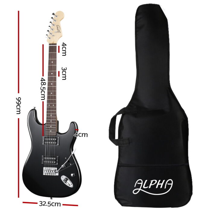 Alpha 41 Inch Electirc Guitar Humbucker Pickup Switch Full Size Skull Pattern - Image 2
