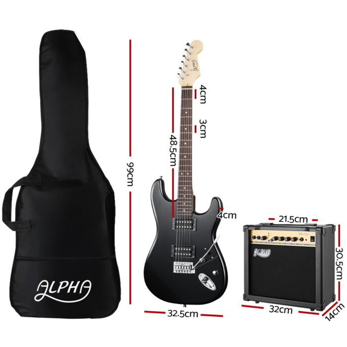 Alpha 41 Inch Electirc Guitar Humbucker Pickup Switch Amplifier Skull Pattern - Image 2