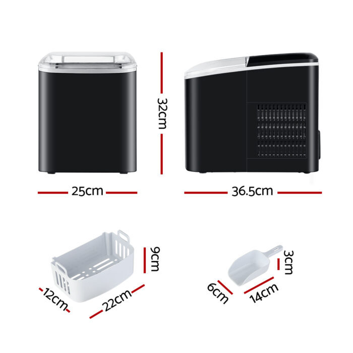2.1L Ice Maker Machine Commercial Portable Ice Makers Cube Tray Countertop Bar - Image 2