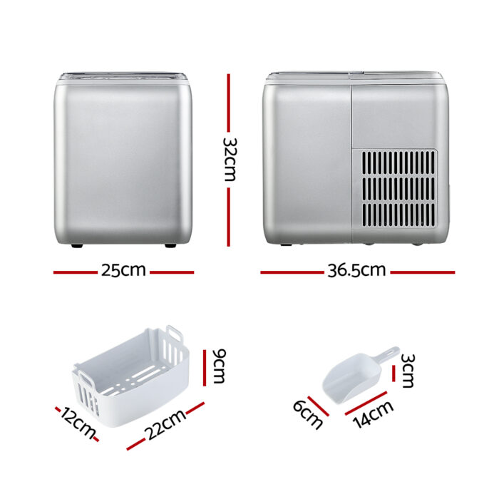 2.6L Ice Maker Machine Commercial Portable Ice Makers Cube Tray Countertop Bar - Image 2