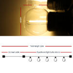 Jingle Jollys 59m LED Festoon String Lights Outdoor Decor Wedding Party Home - Image 2