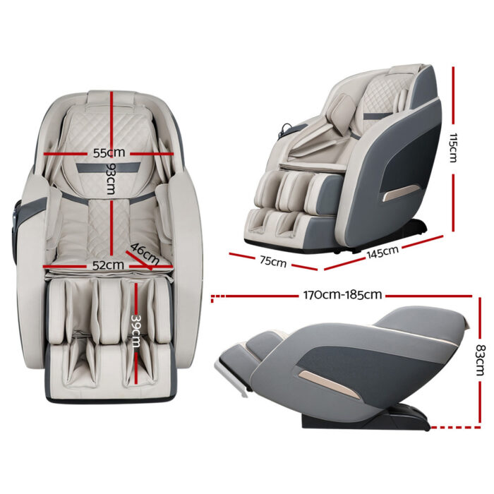 Decima Electric Massage Chair with Zero Gravity and Deep Tissue Massage (Grey) - Image 2
