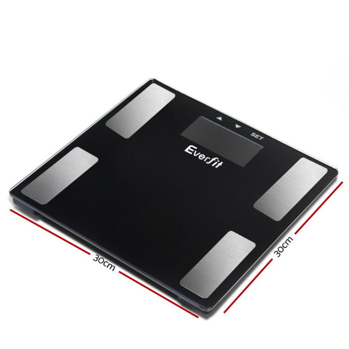 Everfit Body Fat Bathroom Scale Weighing BMI Monitor Gym 180KG - Image 2