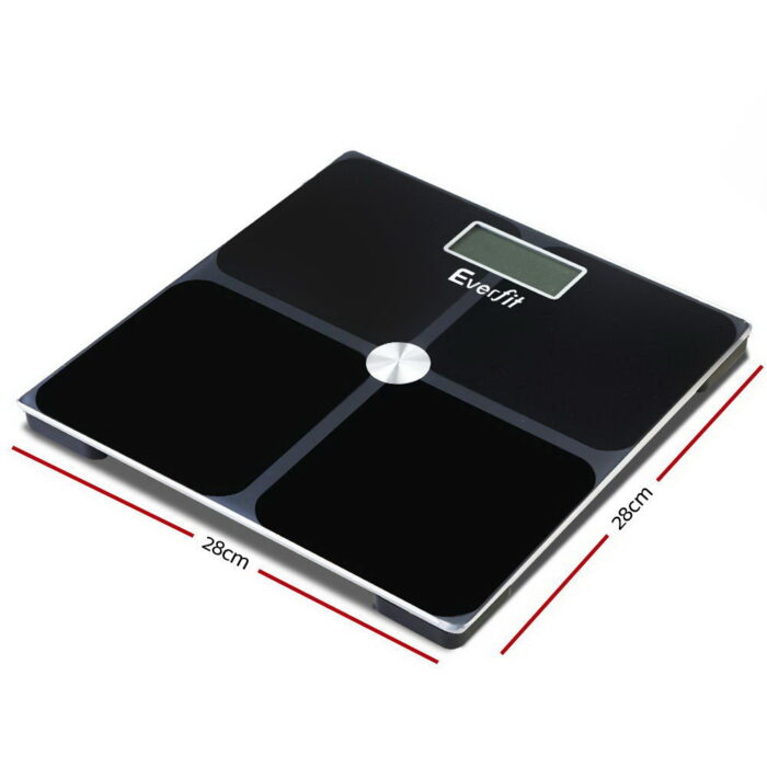 Everfit Body Fat Bathroom Scale Weighing Tracker Gym 180KG - Image 2