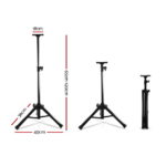 Alpha Speaker Stand 65-120cm Adjustable Height Surround Sound Studio Home 2pcs - Image 2