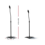 Alpha Speaker Stand 75-112cm Adjustable Height Surround Sound Studio Home 2pcs - Image 2