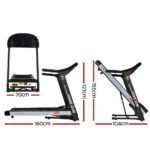 Everfit Treadmill Electric Auto Incline Home Gym Fitness Excercise Machine 450mm - Image 2
