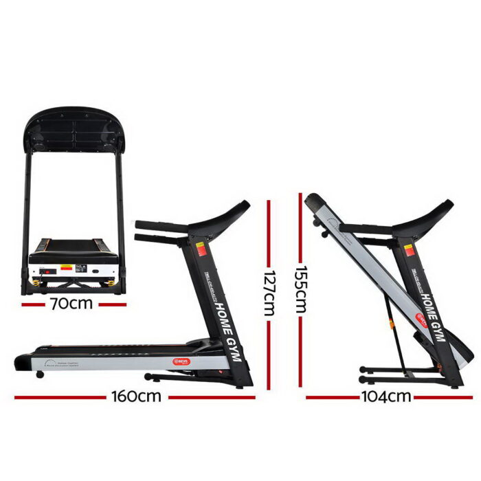 Everfit Treadmill Electric Auto Incline Home Gym Fitness Excercise Machine 450mm - Image 2