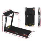 Everfit Treadmill Electric Home Gym Fitness Excercise Fully Foldable 450mm Black - Image 2