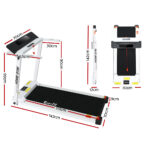 Everfit Treadmill Electric Home Gym Fitness Excercise Fully Foldable 450mm White - Image 2