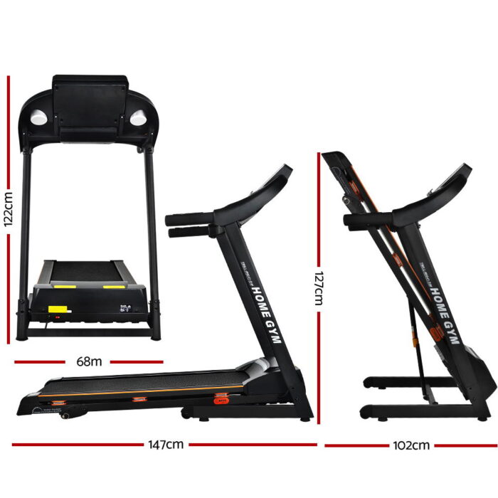 Everfit Treadmill Electric Home Gym Fitness Excercise Machine Hydraulic 420mm - Image 2