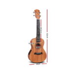 ALPHA 23 Inch Concert Ukulele Electric Mahogany Ukeleles Uke Hawaii Guitar with EQ - Image 2