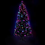 Jingle Jollys 2.1m Christmas Tree Optic Fibre LED Xmas tree Multi Colour