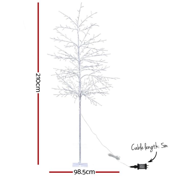 Jingle Jollys Christmas Tree 2.1M 480 LED Trees With Lights Warm White - Image 2