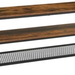VASAGLE 140cm Entertainment Unit with Shelves Rustic Brown