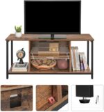 VASAGLE 110cm Entertainment Unit with Open Storage - Image 4
