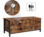 VASAGLE 110cm Entertainment Unit with 2 Shelves and Louvred Door - Image 3