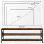 VASAGLE 147cm Entertainment Unit with Shelves - Image 2
