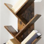 VASAGLE 8 Tier Tree Bookshelf Rustic Brown - Image 2