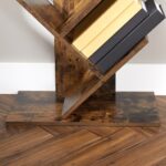 VASAGLE 8 Tier Tree Bookshelf Rustic Brown - Image 3
