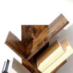 VASAGLE 8 Tier Tree Bookshelf Rustic Brown - Image 4
