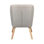Oikiture Armchair Lounge Sofa Chair Fabric Accent Chairs Armchairs Couches Beige - Image 5