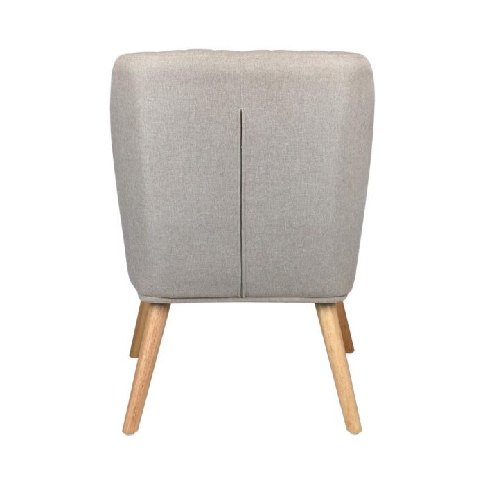 Oikiture Armchair Lounge Sofa Chair Fabric Accent Chairs Armchairs Couches Beige - Image 5