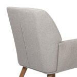 Oikiture Armchair Lounge Sofa Chair Fabric Accent Chairs Armchairs Couches Beige - Image 7