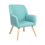 Oikiture Armchair Fabric Couches Blue