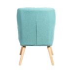 Oikiture Armchair Fabric Couches Blue - Image 4