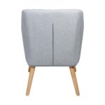 Oikiture Armchair Lounge Sofa Chair Fabric Accent Chairs Armchairs Couches Grey - Image 2