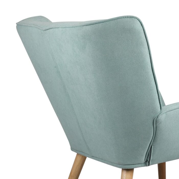 Oikiture Armchair Fabric Upholstered Tub Chair Blue - Image 8
