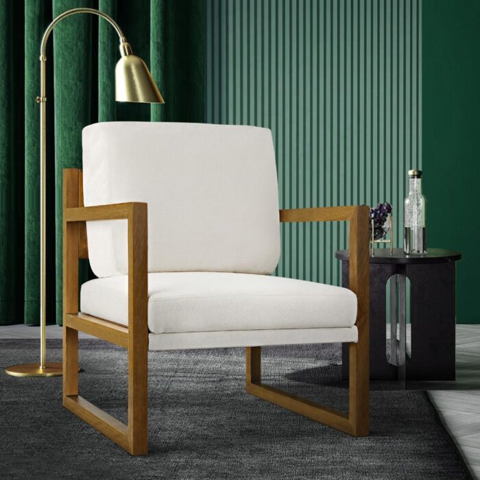 Oikiture Armchair Fabric Tub Couches - Image 5