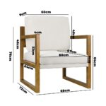 Oikiture Armchair Fabric Tub Couches - Image 8