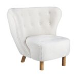 Oikiture Armchair Accent Couches Sofa White - Image 6