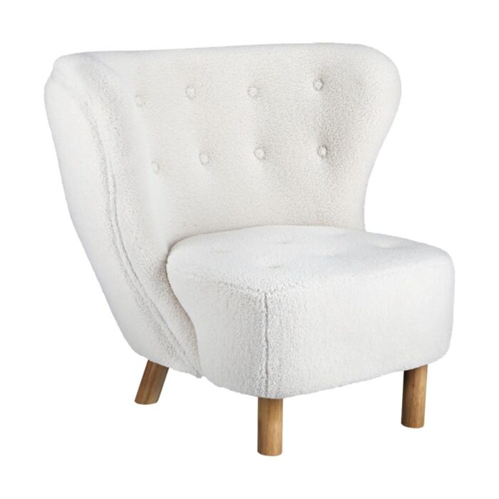 Oikiture Armchair Accent Couches Sofa White - Image 6