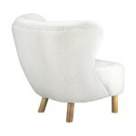 Oikiture Armchair Accent Couches Sofa White - Image 3