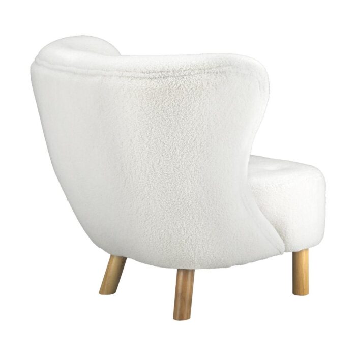 Oikiture Armchair Accent Couches Sofa White - Image 3