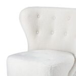 Oikiture Armchair Accent Couches Sofa White - Image 2